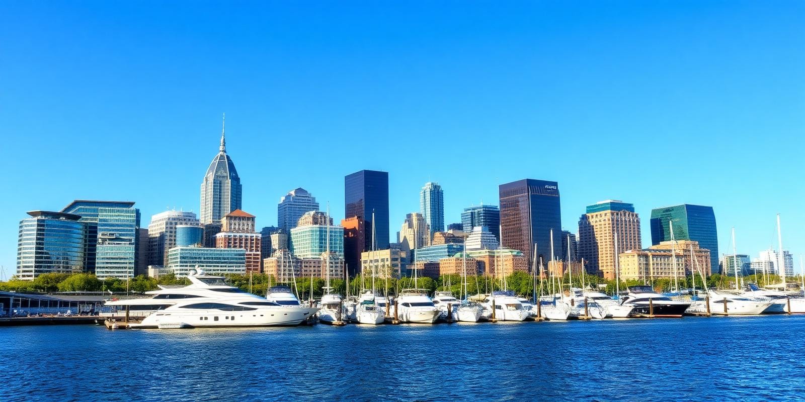 Maryland waterfront skyline